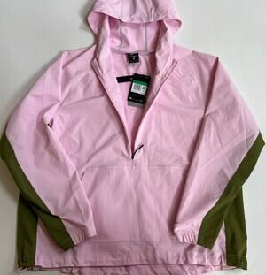 Nike Pink Foam Repel Anorak Golf Jacket CU9663-663 Women's XL